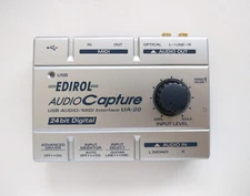 Roland EDIROL UA-20 Audio Capture USB MIDI Interface 24 bit Digital