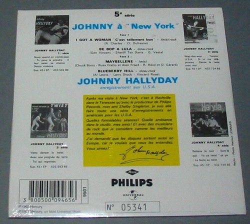 JOHNNY HALLYDAY A NEW YORK CD Single Edt NUMEROTEE CODE BARRE NEUF SCELLE - Picture 2 of 2