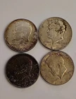 Kennedy Lot Of 4 1964-p 90% Silver Half Dollars
