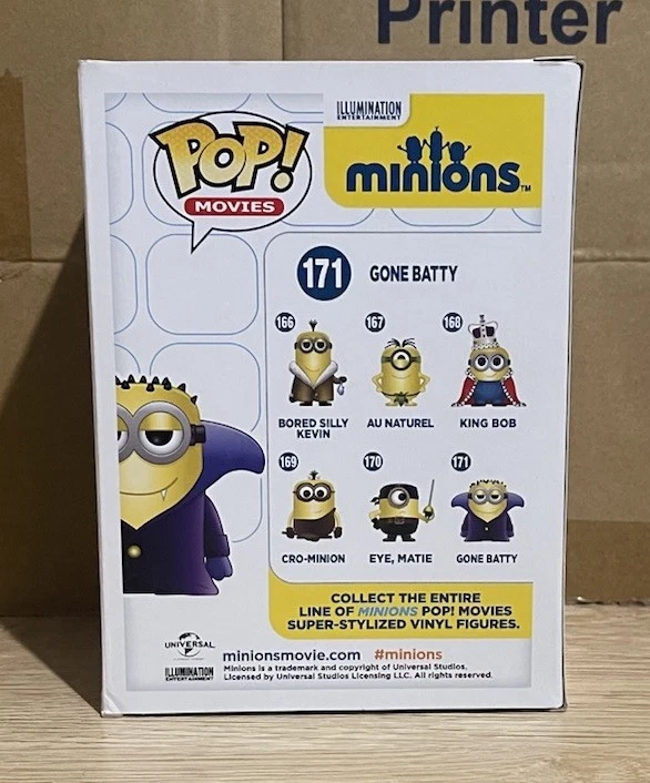 Gone Batty 171 ~ Minions ~ Vinilo Funko Pop ~ SDCC Oficial 2015 Foto 3 de 4