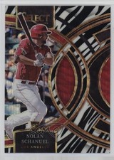 2024 Panini Select Premier Level Zebra Prizm Nolan Schanuel #34 0e5c