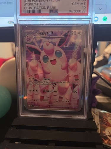 PSA 10 Wigglytuff #105 Pokemon Phantasmal Flames Illustration Rare