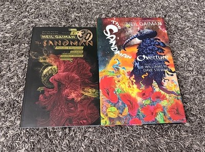 The Sandman Graphic Novel Lot Of 2 Neil Gaiman Overture Deluxe Edition Volume 1