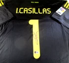 Iker Casillas / Autographed Real Madrid F.C Adidas Pro-Style Soccer Jersey / BAS