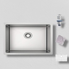 TORVA 30-Inch Undermount Kitchen Sink, Premium 304 Stainless Steel Bar Sink - 10