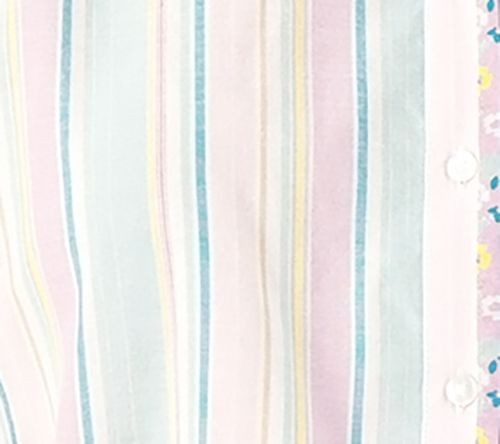 Top para mujer Tolani talla XS manga corta estampado camisa multicolor A294490 - Imagen 3 de 4