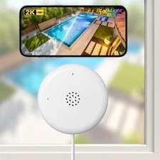 2K Window Camera 2.4G WIFI Indoor Camera for Home with Starlight Night Vision