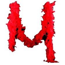 &uarr;Red Prom Show Catwalk Bar Decoration Feather Fire Piece 1.8 Meters 40 Grams