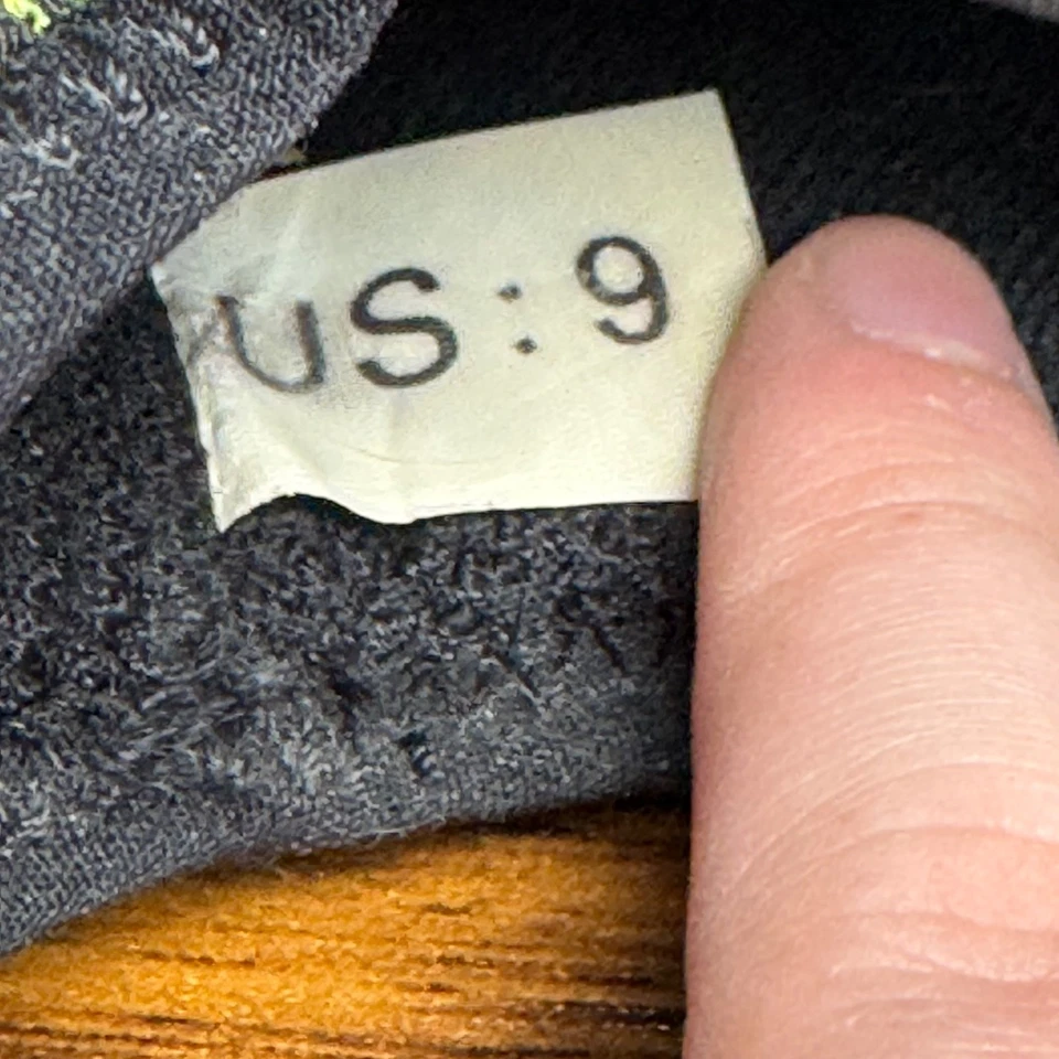 Goretex Runon Athletic туфли кроссовки желтый зеленый неоновый черный мужской размер 9 - Изображение 2 из 4