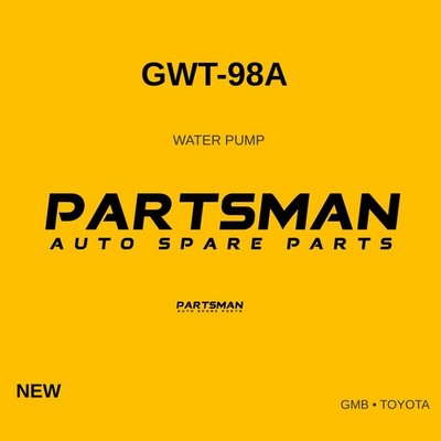 GMB 1998-2004 Toyota Corolla Water Pump GWT-98A