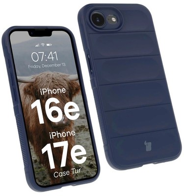 Handyhülle für iPhone 17e / 16e Bizon Case Cover Schutz Hülle Etui Dunkelblau