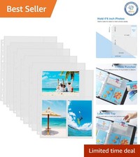 Acid-Free 30 Pack Photo Protectors - Versatile 4x6 Sleeves for Cards Pictures