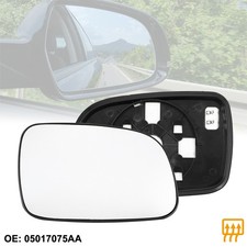 Car Rearview Passenger Side Heated Mirror Glass W/ Backing for Jeep Cherokee