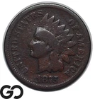 1875 Indian Head Cent Penny, Tougher Date