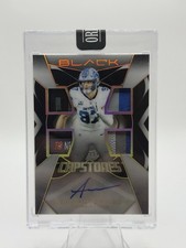 2025 Panini Black Aidan Hutchinson Capstones Gold Quad Patch /10 Lions