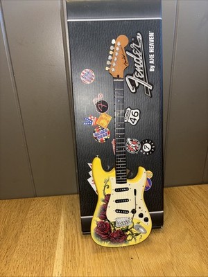 Axe Heaven David Lozeau Fender Strat - Roses Tattoo Mini Guitar DL-572 NIB
