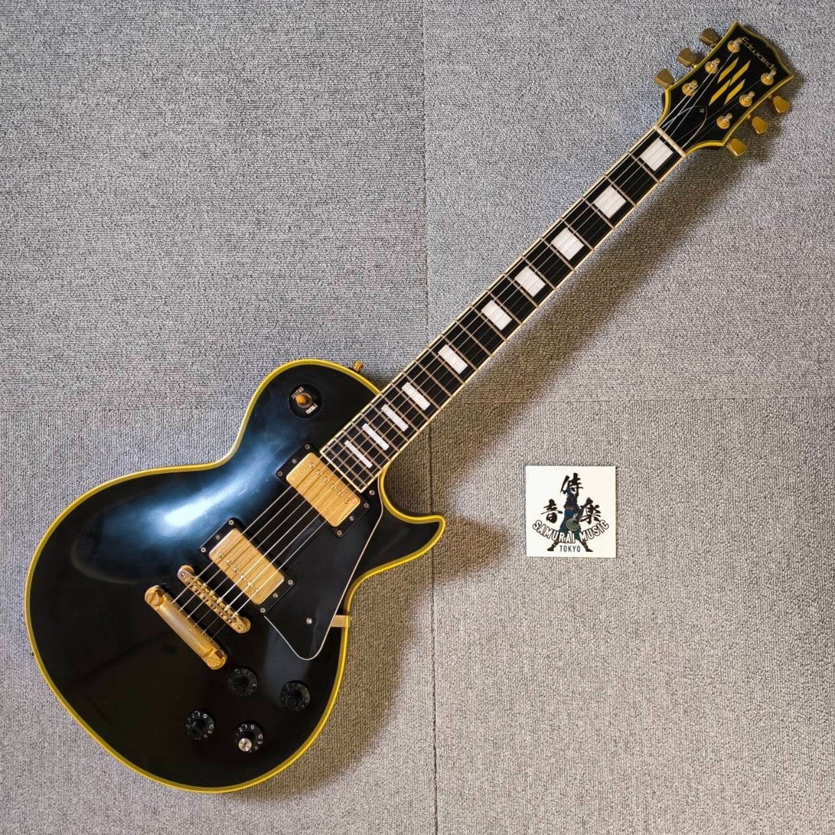 Edwards ESP Les Paul Custom Black Electric Guitar Edwards E-LP-130