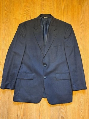 Jos A Bank Sport Coat Mens 40S Gray Herringbone 100% Wool