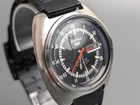 1969 Seiko 5 Sports 6119-8310 Black Dial Quartz Men's Watch Vintage 40mm