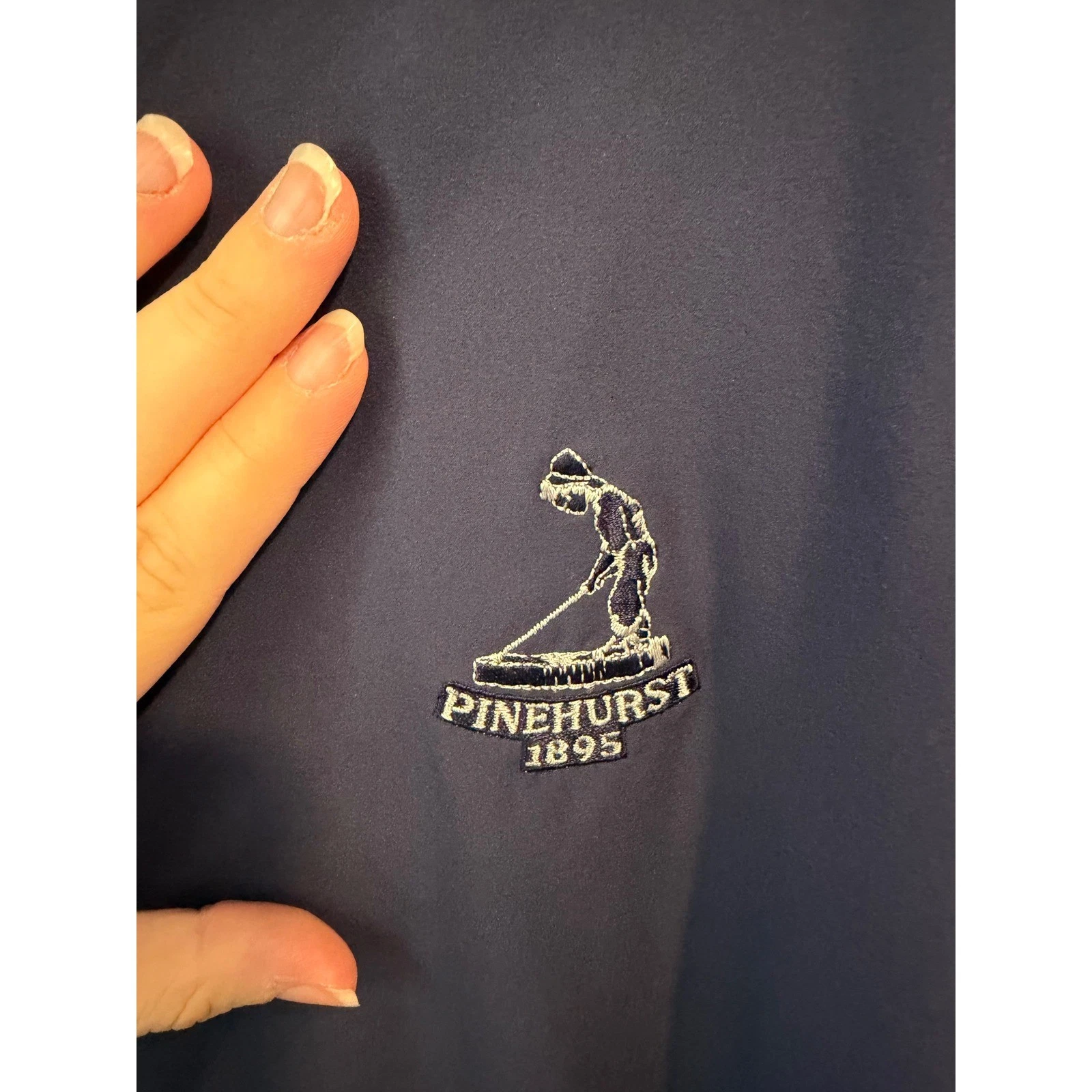 Peter Millar Pinehurst Mens XXL Full Zip Golf Jacket Navy Camo Windbreaker image 4