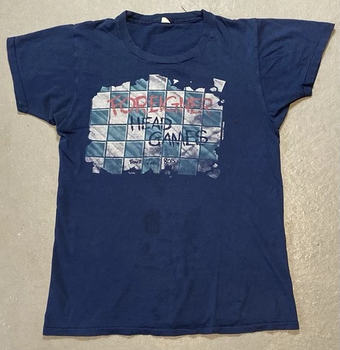 80’s Foreigner Classic Rock Tour Concert Band Tee T- Vintage vintage concert t-shirt, vintage, single stitch, B+ condition