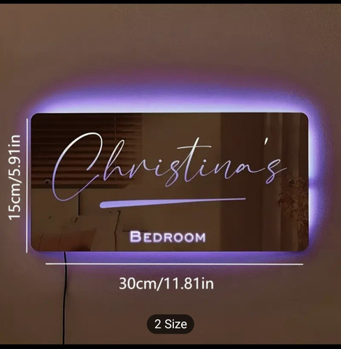 Insegna Luminosa LED Personalizzata - Per Camera da Letto, Decorazione Festa. - Foto 5 di 6