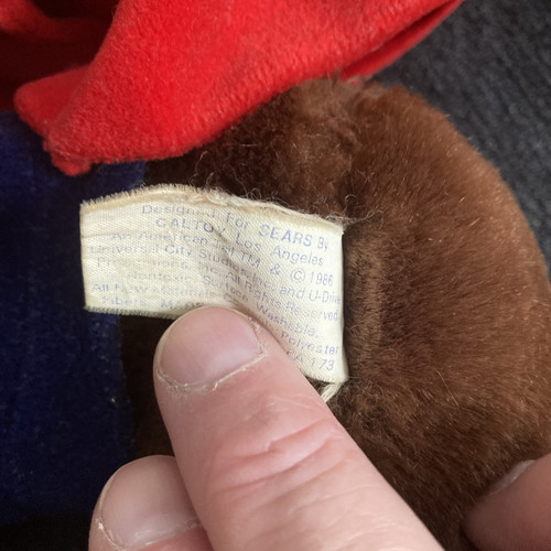 Vintage 1986 Fievel An American Tail 22" Plush Stuffed Mouse for Sears by Caltoy - Picture 8 of 8