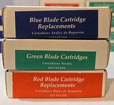 Creative Memories Custom Cutting System Blade Cartridges 1 ea. RED, GREEN BLUE
