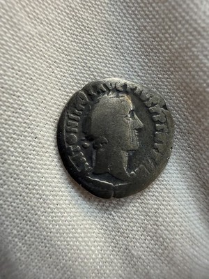 161 AD Roman Empire Coin Antoninus Pius Denarius Silver