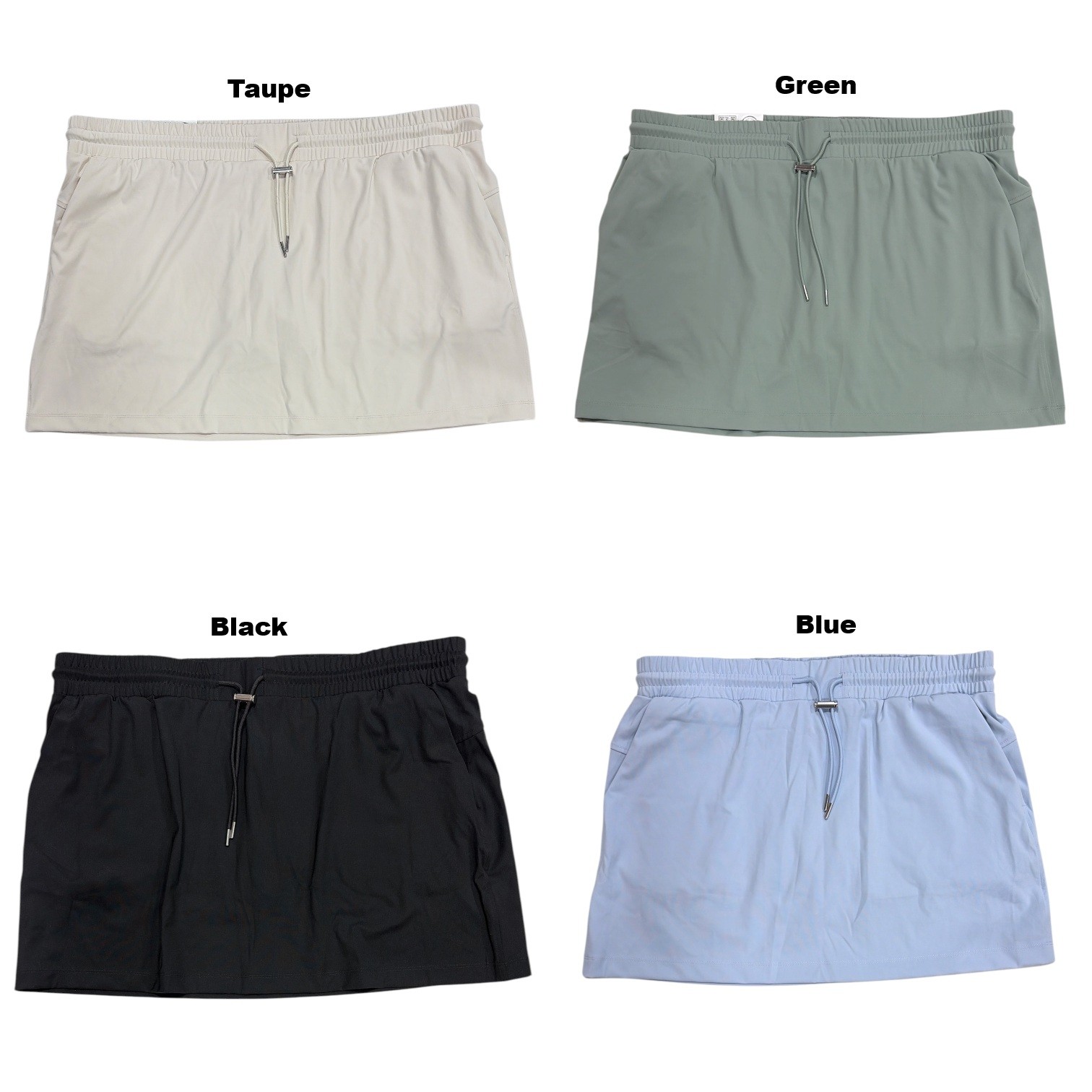Member's Mark Womens Classic Fit Mid Rise Soft Stretch Travel Skort