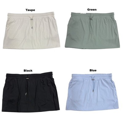Member's Mark Womens Classic Fit Mid Rise Soft Stretch Travel Skort