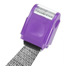 New Purple Roller Stamp Data Security Protection Theft Prevention ID Stamp