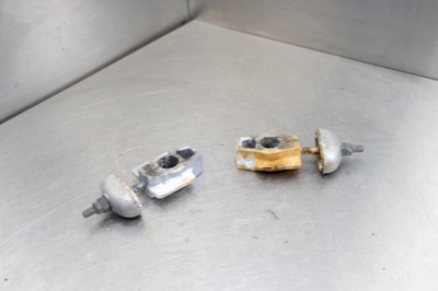 #ad #ad 06 08 KAWASAKI NINJA 650 EX650 SWINGARM CHAIN TENSIONER ADJUSTMENT BRACKETS $21.52