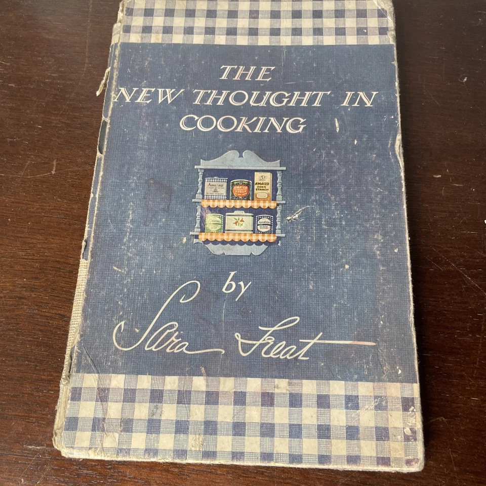 Vintage Color Illustrated COOKBOOK Recipe Book NEW THOUGHT IN COOKING — 第 2/4 张图片