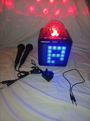 Fenton Tragbarer Bluetooth Karaoke Lautsprecher mit 2 Mikrofonen