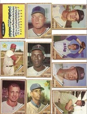 VINTAGE 50s 60s Vintage Topps Baseball Card Lot (x10)