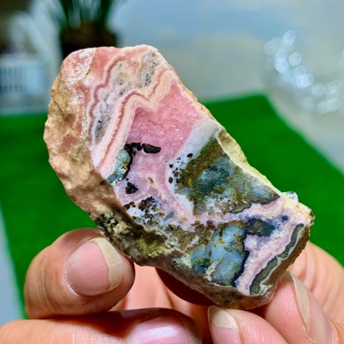 19G Rhodochrosite Crystal Slab Slice AAA+ Love / Compassion / Light Argentina - Picture 17 of 17