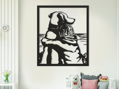 Freundschaft Wandbild | Wohndeko Geschenkideen | Wohnzimmer Schlafzimmer | 25 cm