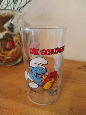 Senfglas Bautzen Develey Schlümpfe Klassikschlümpfe 2006 Kinderglas 2/2 limit.
