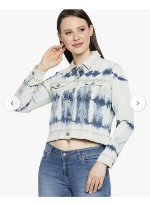 Lee Cooper East London Tie-Dye Denim Jacket size Small