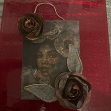 DIY Crafts Girl With Flowers Wooden