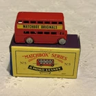 1988 Matchbox Original Series Moko Lesney No 5. RED LONDON DOUBLE DECKER BUS