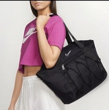 Nike One Women's Training Tote Bag 18l CV0063-010 Black/Black/White