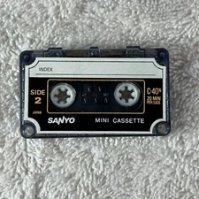 SANYO MINI CASSETTE TAPE Blank 40 Minute Double Sided C-40N NEW SEALED