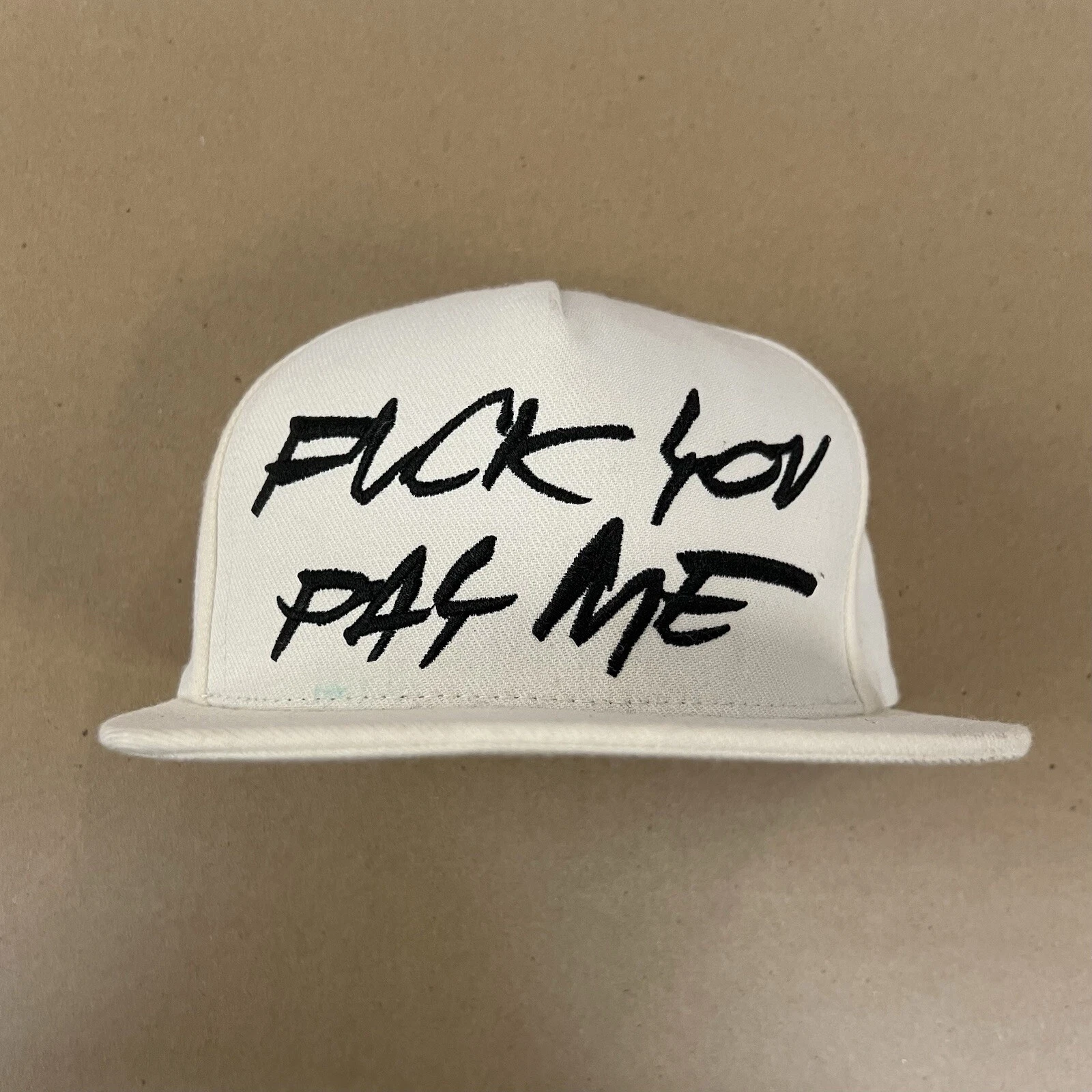 Casquette snapback blanche FW11 Supreme Futura You Pay Me 2011 Deadstock