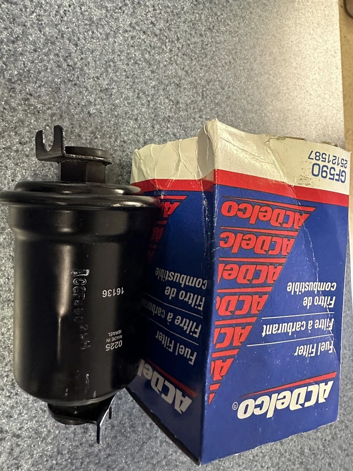 Paquete de 1 filtro de combustible AC Delco sin anillos GF590 25121587 Foto 2 de 4
