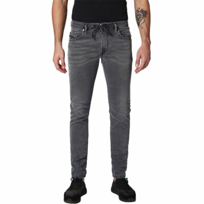 Diesel Thommer CB-NE 0689V Herren Denim Jogg Jeans Freizeit Schweißhose dünne Passform