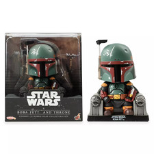 Hot Toys Star Wars Cosbaby Bobble-Head  Boba Fett and Throne     NEW