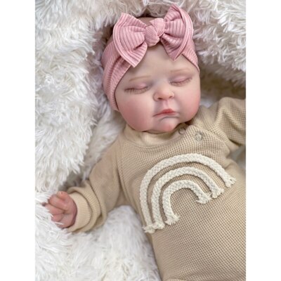 19In 3D Skin Lifelike Peaches Reborn Baby Doll Multiple Layers Soft Body Newborn