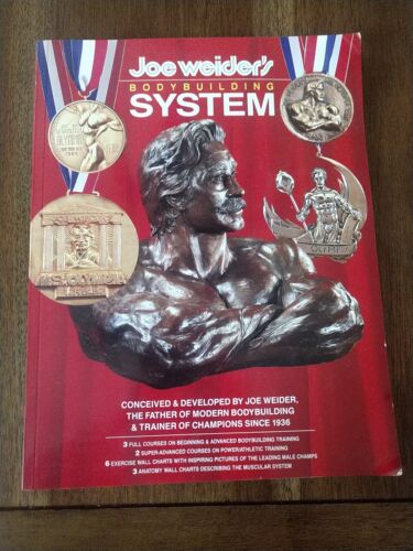 Vintage Joe Weider's Bodybuilding System Book 1988 Training Routines Photographs
